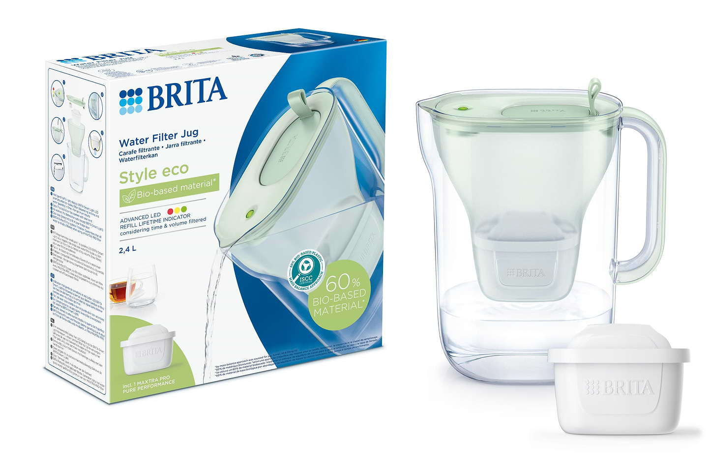 Фильтр-кувшин Brita Style eco LED Mxpro Light Green